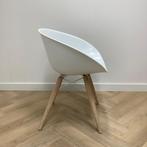 design stoel Pedrali Gliss hout 904,   wit, Huis en Inrichting, Stoelen, Gebruikt, Eén