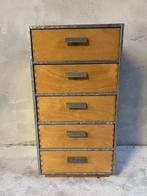 Commode - Meuble vintage à cinq tiroirs - Hêtre, Antiek en Kunst