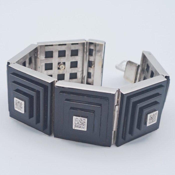 Halsketting - 18 karaat Witgoud, Handtassen en Accessoires, Kettingen