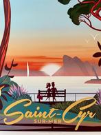 Monsieur Z - Affiche de Tourisme Saint-Cyr sur Mer - Golfe, Antiek en Kunst, Kunst | Tekeningen en Fotografie