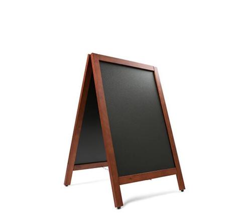 Krijtstoepbord Mahonie 55 x 85 cm dennen houten omlijsting -, Articles professionnels, Horeca | Mobilier & Aménagement, Envoi