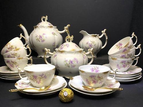 J.P. Limoges - Service à thé - Porcelaine, Antiek en Kunst, Antiek | Glaswerk en Kristal