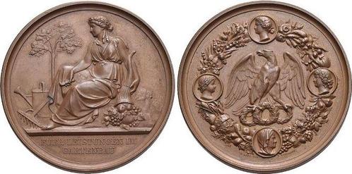 Bronze-medaille Brandenburg-Preussen Pruisen Wilhelm I 18..., Timbres & Monnaies, Pièces & Médailles, Envoi