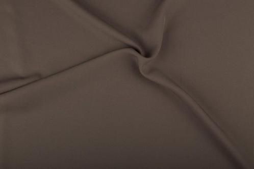 ② Bi-stretch stof taupe - Polyester stof 50m op - ACTIE — Tissus & Chiffons — 2ememain