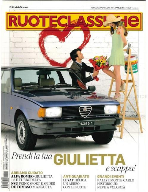 2014 RUOTECLASSICHE MAGAZINE 304 ITALIAANS, Livres, Autos | Brochures & Magazines
