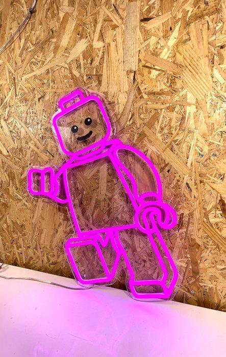 Enseigne lumineuse au néon - Grande Enseigne Néon LEGO -, Antiquités & Art, Curiosités & Brocante