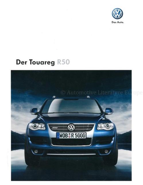 2008 VOLKSWAGEN TOUAREG R50 BROCHURE DUITS, Boeken, Auto's | Folders en Tijdschriften