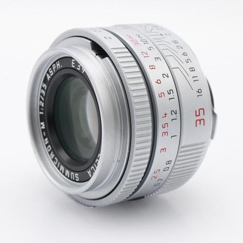Leica 11882 Summicron-M 35mm F/2 ASPH. zilver occasion, Audio, Tv en Foto, Foto | Lenzen en Objectieven, Zo goed als nieuw, Verzenden