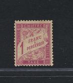Frankrijk  - NIEUW* 1fr roze op stro Certificaat +, Postzegels en Munten, Gestempeld