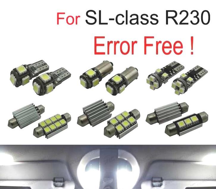 Kit 10 Ampoules Led Intérieur Pour Mercedes Classe Sl R230 S, Auto-onderdelen, Verlichting, Verzenden