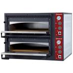 Elektrische oven 2x 4 pizzas, 2 kamers - D-EFP/44R-M<br, Verzenden, Nieuw in verpakking, Fornuis, Frituur en Grillen