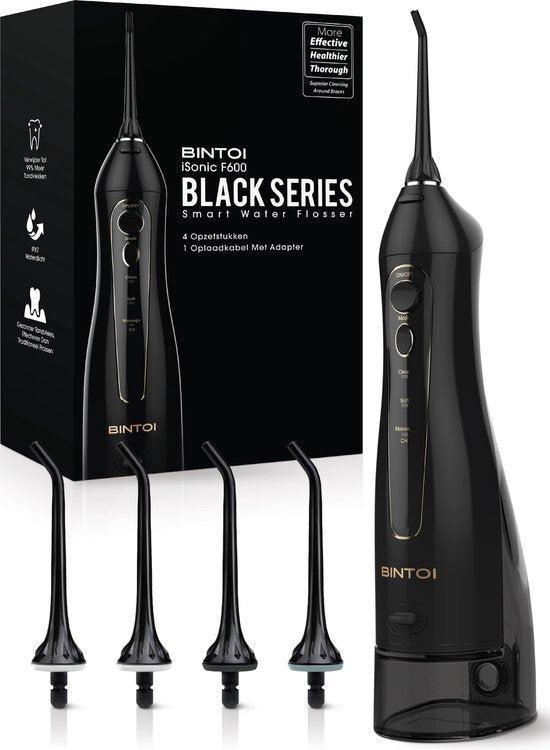 2dekans | Bintoi® iSonic Black Series F600 - Waterflosser -, Handtassen en Accessoires, Uiterlijk | Mondverzorging, Ophalen of Verzenden