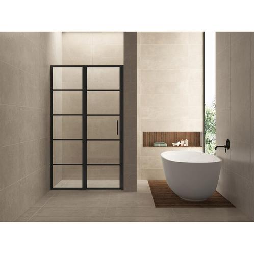 Nisdeur Wiesbaden Horizon met Vast Paneel 100x200 cm 8 mm, Doe-het-zelf en Bouw, Sanitair, Douche, Nieuw, Ophalen of Verzenden