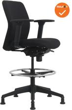 Vigo Baliestoel - NIEUW - Zwarte stoffering - Zwart voetkrui, Werkplek, Ophalen of Verzenden, Nieuw zonder verpakking, Stoel