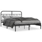 Starterswoning Bed Deal! Bedframe 150x200 -40%!, Verzenden, Zwart, 140 cm, 200 cm