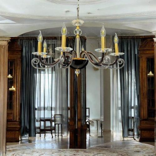 Lighting D’Antan - Kroonluchter - Elios - Kristal - 8, Antiek en Kunst, Antiek | Verlichting