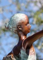 sculptuur, ballerina - 30 cm - brons marmer