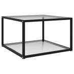 vidaXL Salontafel 60x60x35 cm gehard glas transparant, Huis en Inrichting, Tafels | Salontafels, Verzenden, Nieuw