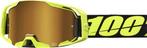 100% Armatic Crossbril Neon Yellow - True Gold mirror lens (, Verzenden, Nieuw