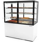 Koelvitrine | INTEGRA | Wit/Zwart | +2°C/+6°C | Geforceerd, Verzenden, Nieuw in verpakking
