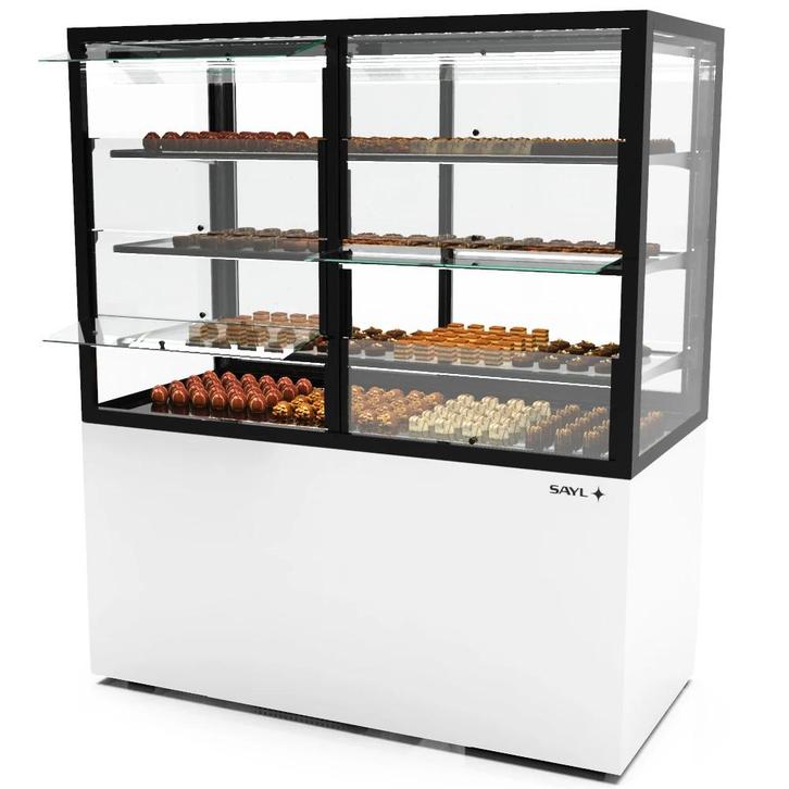 Koelvitrine | INTEGRA | Wit/Zwart | +2°C/+6°C | Geforceerd, Zakelijke goederen, Horeca | Keukenapparatuur, Nieuw in verpakking
