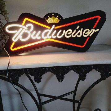 Budweiser Bier, Lichtreclame, USA, 1980 - Reclamebord -