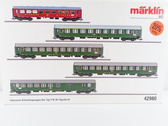 Märklin H0 - 42980 - Modeltrein personenwagonset (1) -, Hobby en Vrije tijd, Modeltreinen | H0