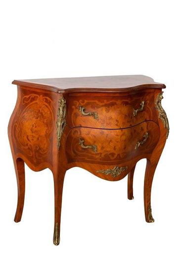 Table de chevet - Bois, Bronze - Comme Louis XV, Antiquités & Art