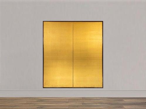 Kamerscherm - Hout, Papier, Een levendig Bybu-kamerscherm, Antiek en Kunst, Antiek | Overige Antiek