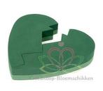 Gebroken Hart 39cm. steekschuimvorm Broken Heart steekschuim, Nieuw