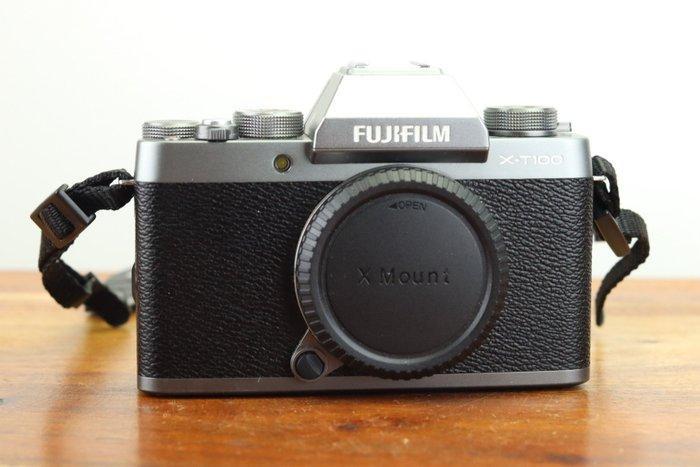 Fuji X-T100 Dark Silver body + Accessoires Digitale camera, Audio, Tv en Foto, Fotocamera's Digitaal