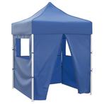 vidaXL Partytent met 4 zijwanden inklapbaar 2x2 m staal, Verzenden