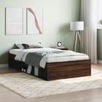 vidaXL Cadre de lit chêne marron 90x190 cm, Maison & Meubles, Chambre à coucher | Lits, Neuf, Verzenden