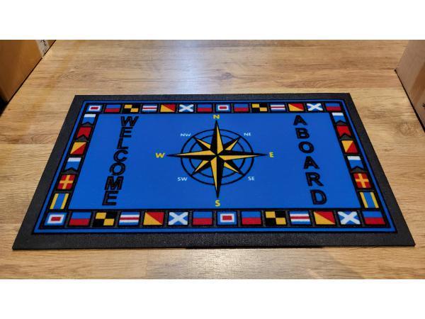 Veiling - 4x Antislip mat de Luxe 40x68 cm Kompas, Watersport en Boten, Accessoires en Onderhoud, Nieuw