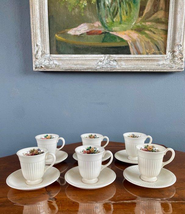 Wedgwood - Koffieservies (6) - Conway - Queens Ware -, Antiek en Kunst, Antiek | Meubels | Tafels