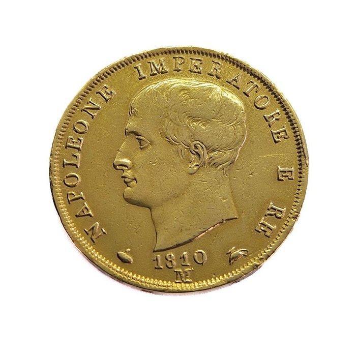 Italië. Napoleone. 40 Lire 1810 - Milano, Timbres & Monnaies, Métaux nobles & Lingots