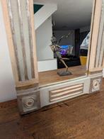 Spiegel - Hout - architectonische stijl, Antiek en Kunst