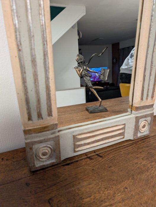 Spiegel - Hout - architectonische stijl, Antiquités & Art, Antiquités | Autres Antiquités