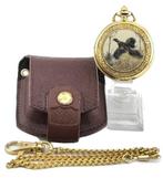 Franklin Mint Ring Pheasant Pocket Watch Accentuated with 24, Antiek en Kunst