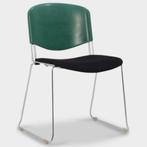 Set van 20 kantinestoelen Ximple, zwart / groen, buisfram..., Ophalen of Verzenden, Gebruikt