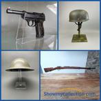 Displays / Standaards Voor Geweren / Pistolen / Helmen, Verzamelen, Militaria | Tweede Wereldoorlog