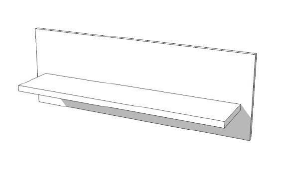 *TIP*  High glossy wit wandplank S-VEC-013, Zakelijke goederen, Kantoor en Winkelinrichting | Winkel en Inventaris, Ophalen of Verzenden