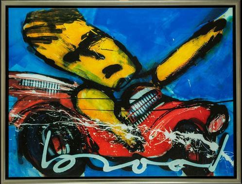 Herman Brood | Giclée: &#39;N Dag Uut | Afmeting: 90cm x 120cm, Antiek en Kunst, Kunst | Litho's en Zeefdrukken, Ophalen of Verzenden