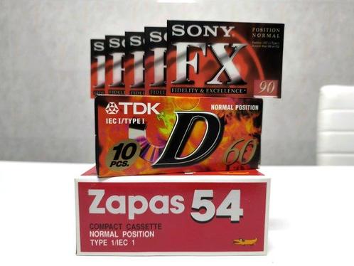 SONY - TDK - ZAPAS - C 54 - D 60 - FX 90 Cassette audio, Audio, Tv en Foto, Radio's