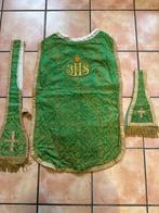 Chasuble romaine ancienne - Broderie - Orfroi - Fil d’or (3)