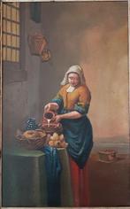 Scuola europea (XX)After Vermeer - La lattaia, Antiek en Kunst