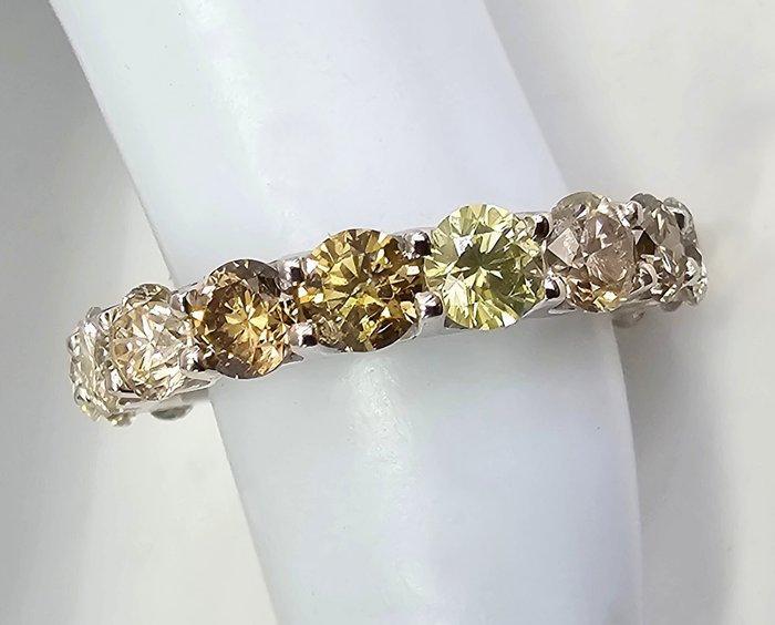 Zonder minimumprijs - Ring - 14 karaat Witgoud - 3.93ct. tw., Bijoux, Sacs & Beauté, Bagues