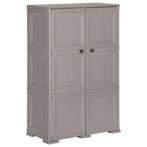 vidaXL Opbergkast hout-look 79x43x125 cm kunststof grijs, Huis en Inrichting, Kasten | Overige, Verzenden, Nieuw