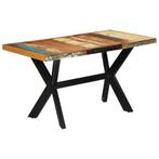 vidaXL Table à manger 140x70x75 cm bois massif de, Maison & Meubles, Neuf, Verzenden