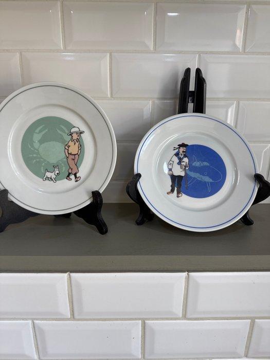 Tintin - 5 Dessertbordjes - 1993, Livres, BD | Comics